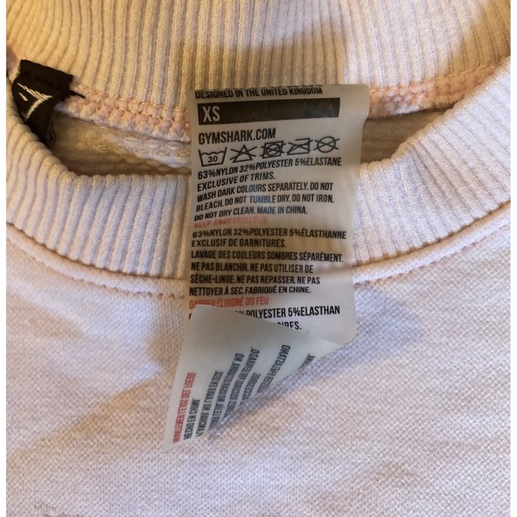 Gymshark Adapt Ombre Crop Top Pink Crew Long Sleeve Active Size XS - Picture 3 of 3